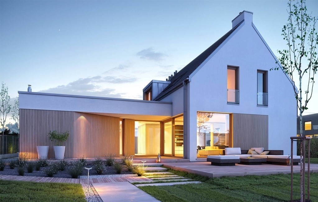 Дом с крышей без карниза как энергоэффективный блок