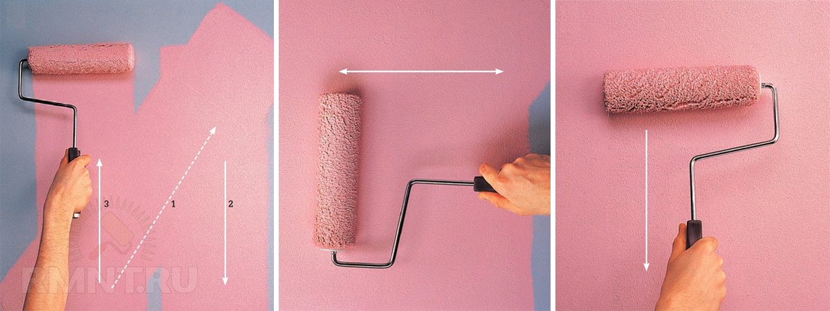 Способ покраски стены валиком без разводов