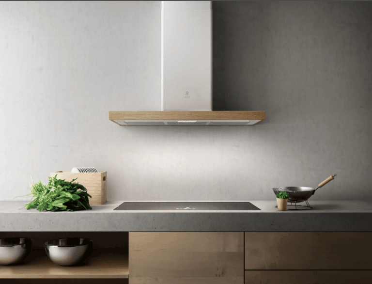 Работа кухонной вытяжки в режиме рециркуляции воздуха.