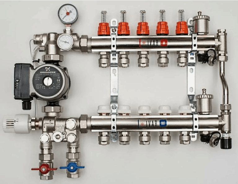 Смесительный узел для теплого пола