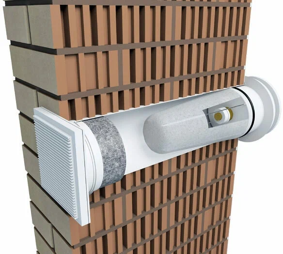 stenovoj-pritochnyj-klapan Приточный клапан вентиляции: как обеспечить свежий воздух в доме без сквозняков