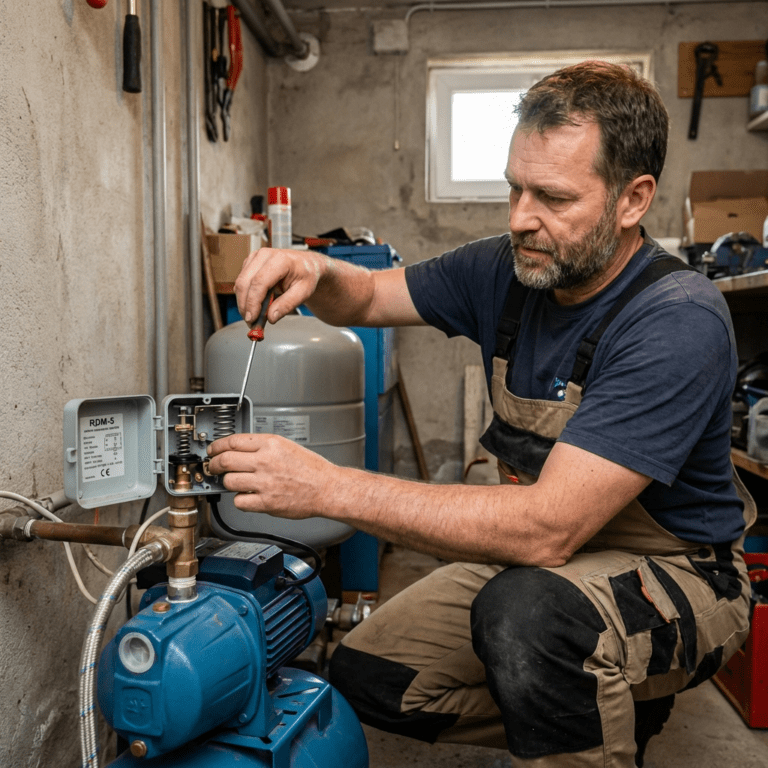 Регулировка давления воды