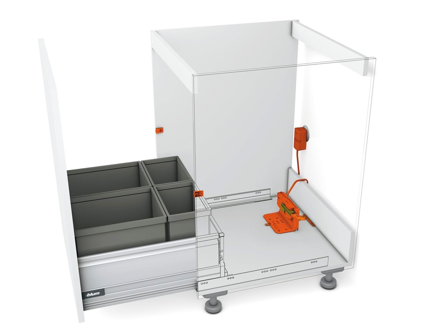 Выдвижные ящики с электроприводом